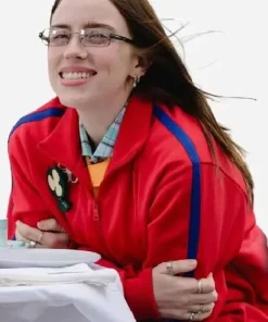 Shop Billie-Eilish-Capital-FM-2026-Red-Track-Jacket