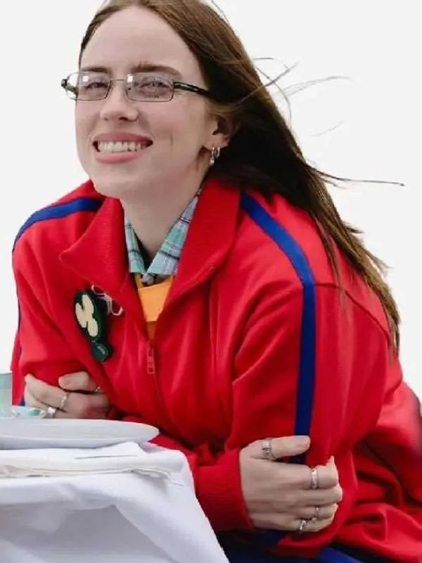 Shop Billie-Eilish-Capital-FM-2026-Red-Track-Jacket