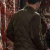 Shop Colin Glass CIA Tom Ellis Green and Brown Quilted Jacket
