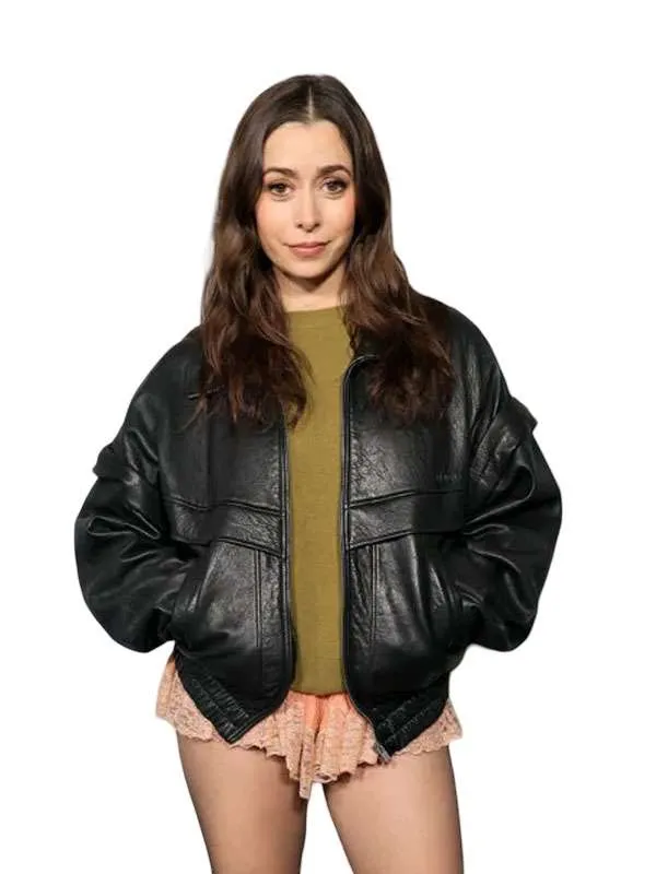 Buy Cristin-Milioti-Sundance-Film-Festival-Black-Leather-Jacket