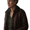 Shop Andie MacDowell The Way Home Del Landry Burgundy Jacket