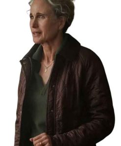 Shop Andie MacDowell The Way Home Del Landry Burgundy Jacket