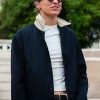 Shop Draw Ceremony 2026 Lga Swiatek Navy Blue Cotton Jacket