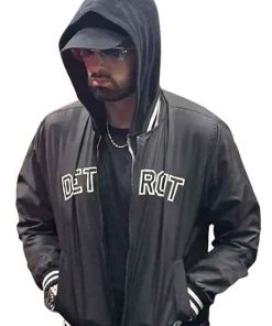 Buy American Rapper Eminem Detroit Black Bomber Jacket
