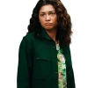 Shop Euphoria-2026-Zendaya-Green-Shirt-Jacket