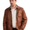 Shop Found S02 Brett Dalton Brown Leather Jacket