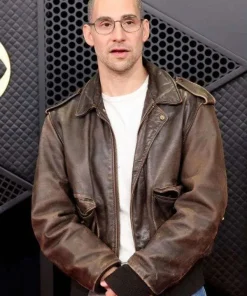 Grammy-2026-Jack-Antonoff-Leather-Jacket