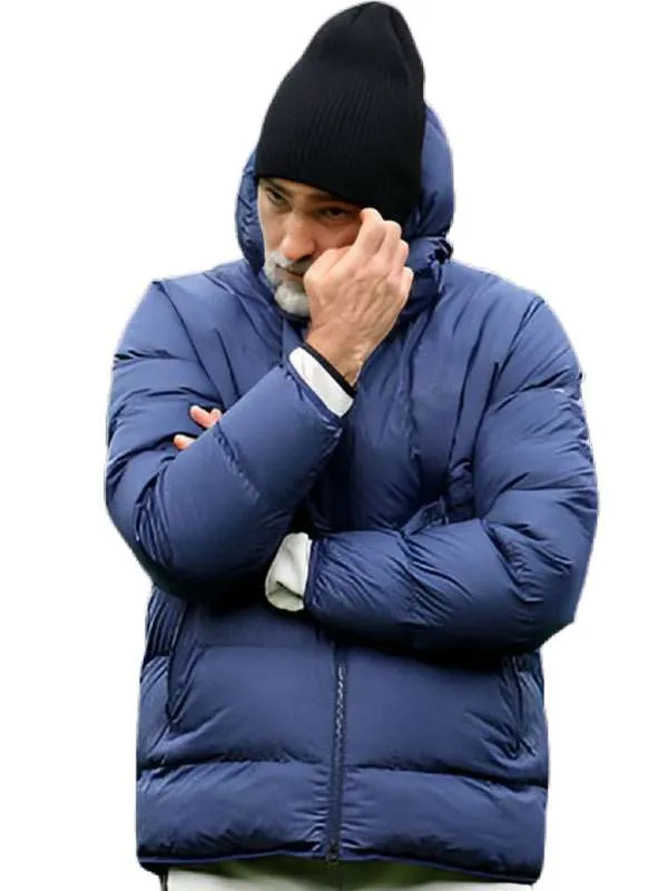 Shop Igor-Tudor-Blue-Puffer-Jacket