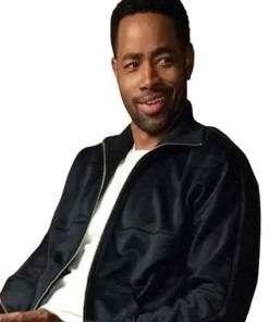 Shop Jay-Ellis-The-Rookie-North-S01-Black-Black-Track-Jacket