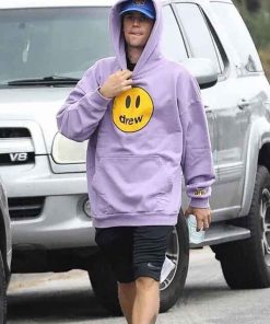 Buy Justin Bieber Oversized Purple Hoodie