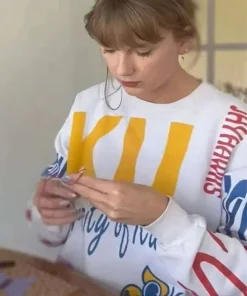 Shop University-Of-Kansas-Taylor-Swift-Kansas-Jayhawks-Sweatshirt