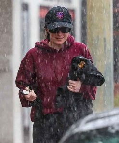 Buy LA Dakota Johnson Burgundy Hoodie