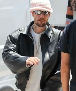 Shop LA Justin Bieber Black Leather Jacket