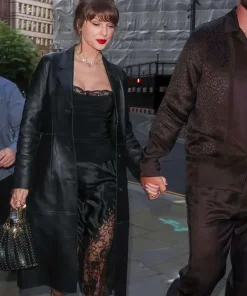 Buy London-Street-Style-2026-Taylor-Swift-Leather-Trench-Coat