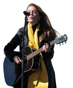 Shop Maggie-Rogers-2026-Leather-Trench-Coat