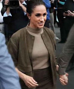 Shop Meghan Australia Visit 2026 Markle Suede Jacket