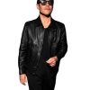 Buy Met-Gala-Rami-Malek-Black-Leather-Jacket