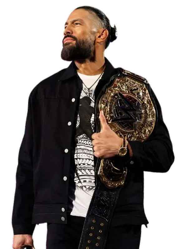 Buy Monday Night RAW Roman Reigns Black Jacket