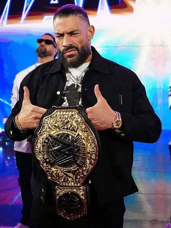 Shop Monday Night RAW 2026 Roman Reigns Black Jacket