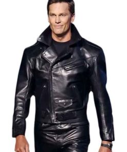 Buy Tom Brady Black Leather Jacket