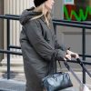 Shop NYC Jennifer Lawrence Grey Coat
