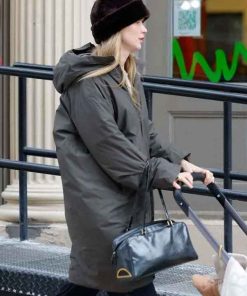 Shop NYC Jennifer Lawrence Grey Coat