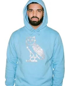 Buy OVO-Drake-Iceman-Blue-Pullover-Hoodie