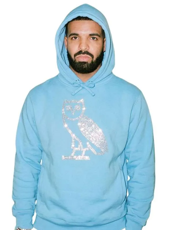 Buy OVO-Drake-Iceman-Blue-Pullover-Hoodie