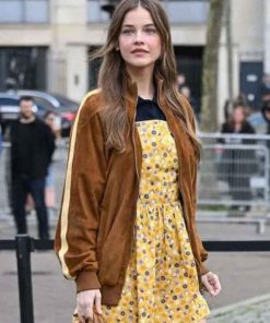 Shop PFW Barbara Palvin Brown Jacket