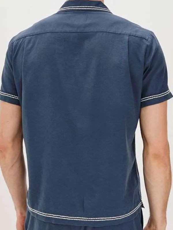 Shop Perfect-Match-Nick-Lachey-Blue-Palm-Tree-Shirt