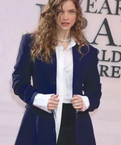 Shop The-Devil-Wears-Prada-2-Barbara-Palvin-Blue-Blazer