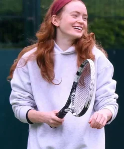 Shop 2026-Sadie-Sink-Grey-Hoodie
