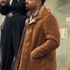 Shop-Drake-Brown-Shearling-Suede-Leather-Jacket