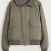 Shop Sean McCall Off Campus 2026 Riley Davis Green Bomber Jacket