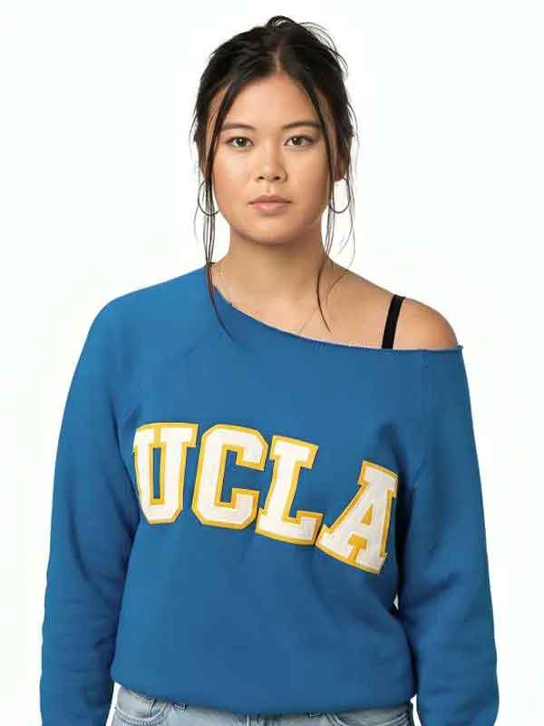 Buy Lukita Maxwell TV Series Shrinking Alice UCLA Blue Sweatshirt
