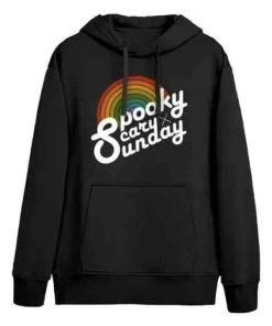 Buy Spooky Scary Sunday Black Hoodie