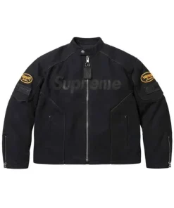 Buy Supreme-Vanson-Leathers-Black-Cordura-Jacket