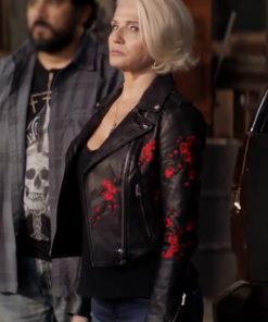 Shop Animal-Kingdom-Janine-‘Smurf-Cody-Black-Leather-Jacket