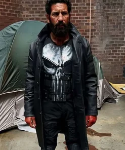 Shop The-Punisher-One-Last-Kill-Jon-Bernthal-Leather-Coat