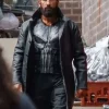 Shop The-Punisher-One-Last-Kill-2026-Frank-Castle-Black-Leather-Coat