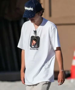 Shop Timothee-Chalamet-Miami-Beach-2026-White-T-Shirt