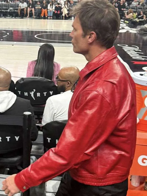 Shop Tom-Brady-Red-Leather-Jacket