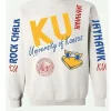Buy University-Of-Kansas-Taylor-Swift-Kansas-Jayhawks-White-Sweatshirt