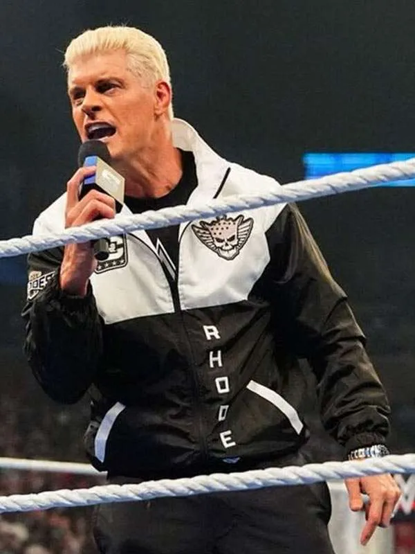 Shop WWE-Friday-Night-2026-Cody-Rhodes-Black-and-White-Jacket