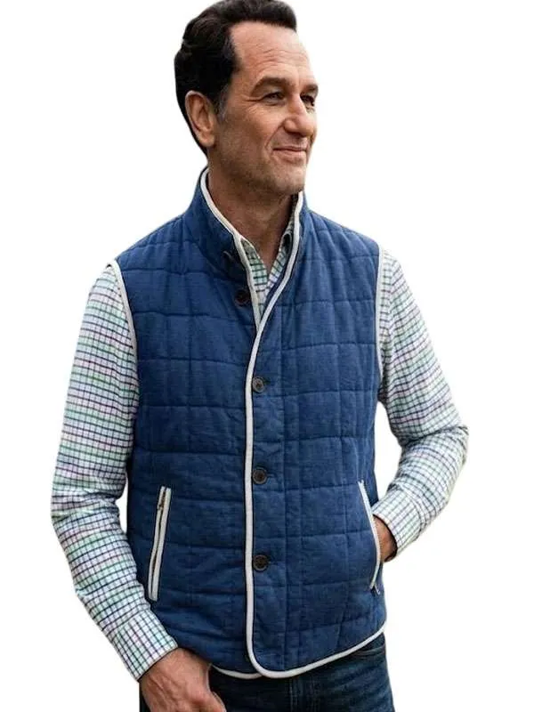Buy Widows-Bay-2026-Matthew-Rhys-Blue-Quilted-Vest
