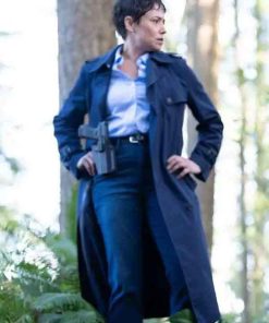 Buy Tracker Briana Venskus Blue Trench Coat