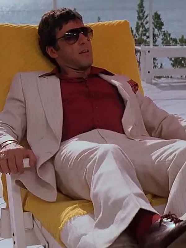 Shop Tony Montana Scarface White Suit