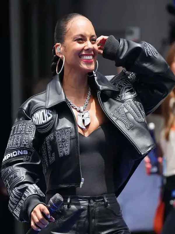Shop Alicia Keys Knicks Victory Parade 2026 Jacket