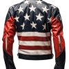 Buy American Flag Leather Motorcycle Jacket