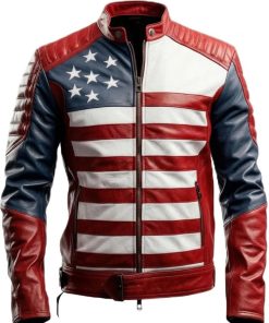 American Flag Jacket Mens